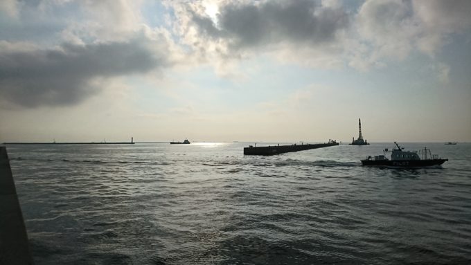 神戸第六防波堤 南面壁